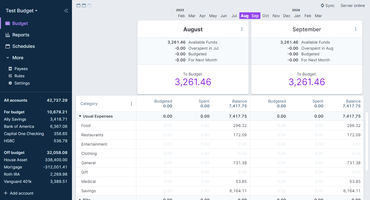 Actual Budget running in the browser